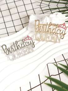 1/3pcs Fashion Crown Birthday Queen Brooch Pin With Rhinestones, Birthday Gift, Party Dress/Coat Decor Accessory Office Accessories Shirts Jacket Jewelry Halloween Clothes Pin Funny Cute Teacher Gifts Halloween Accessories Teachers Day Costume Accessories Bag Charms Christmas