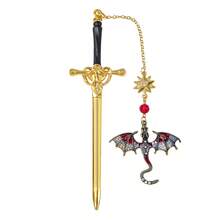 1/5PCS Fantasy 4th Wing Dragon Metal Bookmarks Dragon Themed Party Favors For Dragon Lovers Book Fans Reading Accessories Fantasy Gifts For Fiction Fans Freshman Week Opening Season Gifts Study Stationery - one-size - View 15