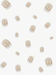 prettysecrets 24 件套按压式指甲短指甲假指甲自然法式指甲夏季日常使用按压式指甲 - 彩色 - 查看 4