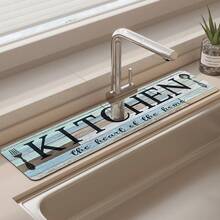 1 miếng lót thoát nước vòi nước bằng silicon chống trượt họa tiết vân gỗ cổ điển, miếng lót thoát nước nhà bếp, phù hợp với mọi loại vòi nước trong phòng tắm và nhà bếp. - Nhiều màu - Xem 13