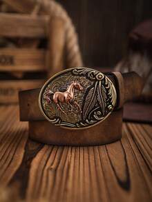 1 chiếc thắt lưng da PU màu nâu sẫm phong cách cao bồi miền Tây Bohemian dành cho nam, phù hợp cho mọi mùa Thu, Thu, Halloween Phụ kiện Thu Đông, phù hợp cho thanh thiếu niên, thanh niên, nam giới, thường ngày, ngoài trời, thể thao, kỳ nghỉ, quà tặng tốt nghiệp, sinh nhật, trang phục hàng ngày - Ngựa 10 - Xem 13