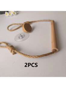 1 pezzo Portasalviette da cucina in corda LDQ - Intreccio in corda di legno massiccio, portasalviette da parete in tessuto senza profumo, creativo senza foratura - Per cucina e bagno - Perfetto regalo per il ritorno a scuola e per la casa nuova
