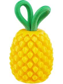 Outward Hound By Planet Dog Dental Pineapple Dental Chew Toy And Interactive Treat Stuffer Durable Dog Toy Stuffable Dog Toy, Yellow - Pineapple - View 1
