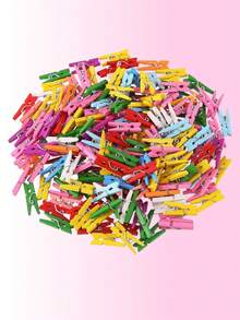 50/100 chiếc kẹp gỗ mini nhiều màu sắc, thích hợp để đựng ảnh, đồ thủ công và đồ trang trí - Thích hợp để treo tranh nhỏ để trưng bày (màu ngẫu nhiên), đồ dùng học tập, trở lại trường - Nhiều màu - Xem 6
