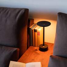 1 Piece, Modern Wireless LED Desk Lamp, Bar Decoration Atmosphere Light, With Touch Control, Stepless Dimming And 3 Color Temperatures - Rechargeable 1200mAh USB Power Supply, Eye Protection Design, Polished Metal Surface, Suitable For Living Room, Bedroom, Outdoor Use, Rechargeable Desk Lamp (Gold, Black, Silver), Emergency Lighting For Power Outages