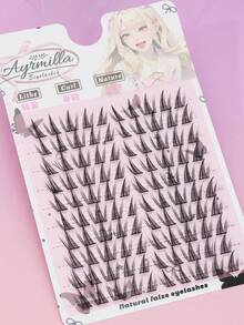 AYRMILLA 10 Rows 8-12mm False Eyelashes Natural Fish Tail Fairyultrafine Stem Feather Fan Fish Tail Grafting Eyelash Cross Wedding Party And Club Daily Work Meeting Natural False Eyelashes Are Comfortable To Wear Fairy Beginner Curling Planting False Eyelashes Flying Girls Such As , Students, Movies And TV Shows, Travel, Vacations, Brides, Birthdays, Etc - C - 查看 6