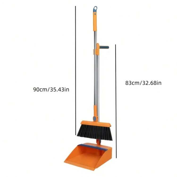Household Broom, Dustpan And Brush Set - Thickened Broom, Long Handle Brush And Dustpan, Non-Stick Hair Floor Cleaning Tools For Home, Office, School Dormitory, Cleaning Supplies, Cleaning Accessories (Broom Sold Separately) - Multicolor - View 7