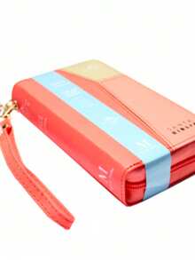 Biblia Chequera RV1960 Imit Piel Coral Y Beige Con Indice - Single Book - View 6
