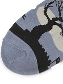 1 Pair Men's Ankle Socks With Cool Dragon Pattern Design, Fashion & Versatile, Suitable For Autumn/Winter, Couples Gift, Ideal For Halloween And Christmas