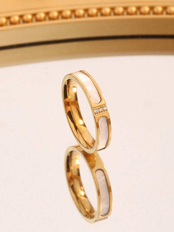1 Hebilla de cinturón con anillo de diseño único de acero inoxidable, de moda y temperamento, para mujer
