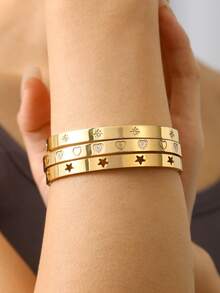 1 件防水方晶锆石手镯不锈钢手链防锈女士珠宝工厂批发定制