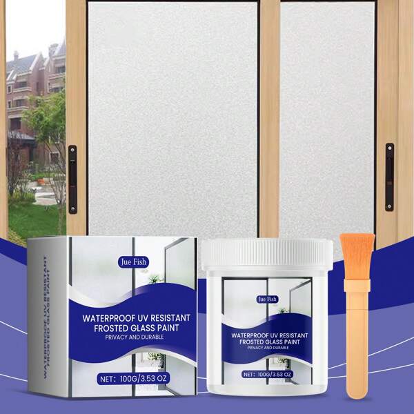 Pintura para vidrio esmerilado, opaca, a prueba de sol, renovación, pintura para cubrir vidrios para privacidad