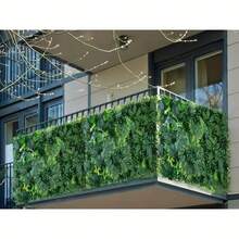 23.62x15.75 英寸人造绿色植物墙板 - 逼真丛林草坪装饰，适用于家居和花园，鲜艳的绿色草坪垫，适合户外露台，是婚礼、圣诞节、万圣节、复活节和其他场合的完美之选，花园装饰 | 生动的墙垫 | 人造草坪，人造绿篱板 - 彩色 - 查看 4