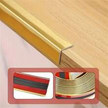 1pc 1.57x118.11inch PVC Inside Outside Corner Trim Self-Adhesive Vinyl Moulding For Tile And Wall Furniture Edges Decoration,Peel And Stick External Exterior Corner Strip Decorative Strips, Edging Strips, Edge Banding Strips