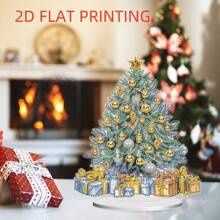 Pintura de diamantes 2D plana para hacer uno mismo, diseño de árbol de Navidad, regalo especial que incluye diamantes de formas únicas, desarrolla la habilidad manual, decoración de pintura de diamantes de la serie atrapasueños, producto de mosaico, decoración de mesita de noche o escritorio, fácil de usar