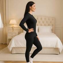 Women Two-Piece Outfits - màu đen - Xem 2