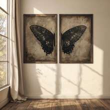 2 Cái/Bộ, Tranh Canvas Treo Tường, Tranh Treo Tường Có Khung, Bướm Đen Cổ Điển, Tranh Treo Tường Thời Victoria, Trang Trí Nhà Nông Thôn Mộc Mạc, Trang Trí Nhà Tự Nhiên Gothic, Thẩm Mỹ Tranh Sơn Dầu Cổ Điển, Nghệ Thuật Gothic, Thích Hợp Cho Trang Trí Phòng Khách, Trang Trí Phòng Ngủ, Trang Trí Phòng Tắm, Trang Trí Phòng Khách, Trang Trí Ký Túc Xá, Trang Trí Phòng Ăn Và Nhà Bếp, Trang Trí Nhà Ma Ám Hoặc Tiệc Halloween, Trang Trí Nhà Halloween, Quà Tặng Trang Trí Halloween, Trang Trí Mùa Thu, Trang Trí Halloween, Halloween - Nhiều màu - Xem 3