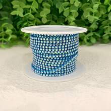 (5码/10码)银色AB钻、水晶钻密链、银钻、爪链、钻石链、钻石爪链、钻石装饰链、电泳链、电镀密爪钻石缝纫工艺链DIY、圣诞节和万圣节装饰、优雅简约身体链、钻石装饰链、 - 彩色 - 查看 10