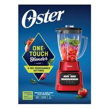Oster One Touch Blender With Automatic Programs, 3 Speeds, Red Color, 1.5 L Glass Jar, Thermal Shock Resistant, Revolutionary Ice Crushing Blade - 查看 4
