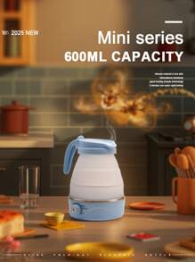 2025 Travel Folding Kettle Automatic Heat Preservation Portable Household Mini Adjustable Temperature Electric Kettle