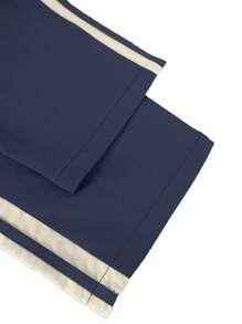 1pc Men's Loose Fit Casual Sports Pants, Suitable For Summer Beach, Vacation, Daily Commute, Outdoor, Fitness, Jogging, Loose Straight Leg Striped Trousers, Fashionable Street Style For Summer