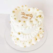 85g Cake Decoration White Pearl Ball, Mixed Size Of 0.2/0.4/0.6/0.8cm/Size, White Pearl Ball, Cake Lollipop, Ice Cream, Candy, Chocolate Biscuit DIY Decoration Supplies, Suitable For Weddings, Birthdays And Parties - White - View 9