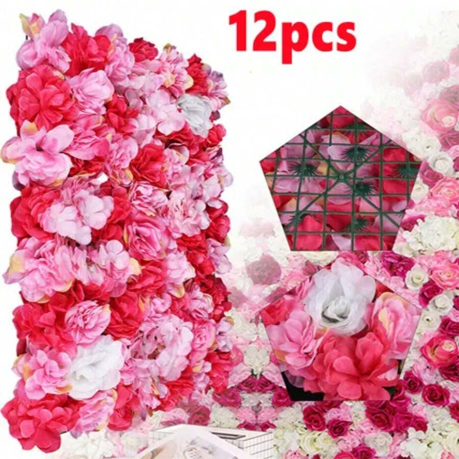 YUNRUX Flores artificiales - Rosa Fucsia - Ver 1
