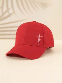 1 Piece Men Blessing Baseball Cap, Outdoor Casual Style All-Season Curved Brim Golf Hat, Hard-Top Fashionable Golf Hat, Adjustable Size, Suitable For Daily Matching, Holiday Gift