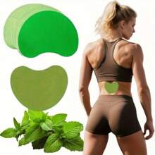 10pcs/Pack Warm Herbal Patches, Neck Patches, Containing Wormwood Extract, Suitable For Knee, Back, Neck, Shoulder - Green - View 5