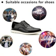 Men's Oxford Shoes Dress Shoes Men's Lightweight Lace-Up Fashion Shoes-20256688 - 黑-10 - 查看 6