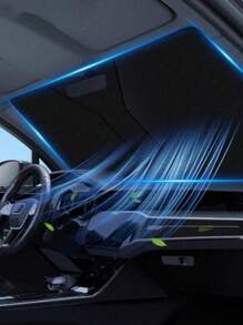 1 pezzo Parasole per parabrezza auto, visiera parasole riflettente offre una protezione ottimale per l'interno dell'auto, adatto per auto compatte, SUV e hatchback