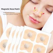 100/30pcs Magnetic Nose Strips, Oil-Free, Friendly Light Beige,Boost Oxygen Intake, Sweat-Resistant, For Expanding Nose And Increasing Oxygen Flow - Square - View 5