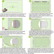 New 24 Pcs Magnetic Strips For Window Fly Screens SelfAdhesive Magnetic Strips Clips PunchFree Universal Strong Magnet For Fly Screens Window Net Insect Screen Mesh Curtains Door Curtains - 24pcs - View 6