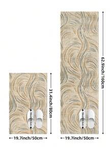 DAJIANG 1pc Thick Velvet Anti-Slip Doormat, Comfortable Floor Mat, Hallway Carpet, Kitchen Mat, Machine Washable, Easy To Clean, Home Decor, Entryway, Bathroom, Kitchen Rug - Multicolor - View 3