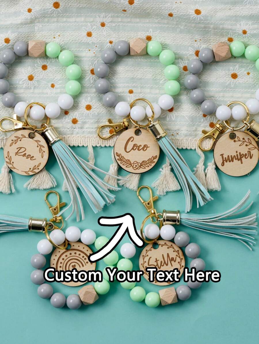 Customizable Name Bracelet | Custom Engraved English Text | Creative Couples/BFF Birthday Memorial Gift | Summer Ins Style Fashion Accessory | Thoughtful Gift For Mom/Girlfriend/BFF | Halloween Gift | Christmas Gift | Holiday Gift | Daily Wear Decoration