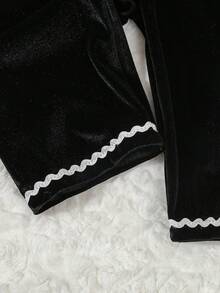 Autumn/Winter Baby Girls Floral Collar Long Sleeve Romper, Toddler Girls Casual Round Neck Jumpsuit