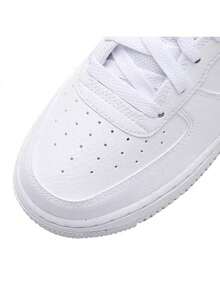 Nike 大童新款经典 Air Force 1 百搭耐穿透气低帮休闲运动鞋 - 白色 - 查看 6