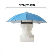 伞帽，适合露营和钓鱼，弹性头带伞帽，防紫外线伞帽