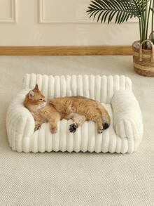 1 件全新超大空间猫沙发，透气可洗猫床，宠物窝垫，舒适狗床篮，适合小型/中型/大型猫，四季皆宜