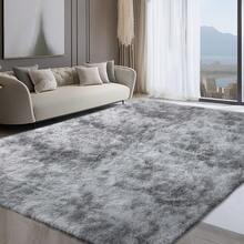 Sour Lemon Deep Pile Carpet Gray Carpet Living Room 120x160 Washable Anti-Slip Extra Large Carpets Bedroom Fluffy Modern Carpets Mat Carpets For Bedroom Room - 淺灰色 - 查看 7