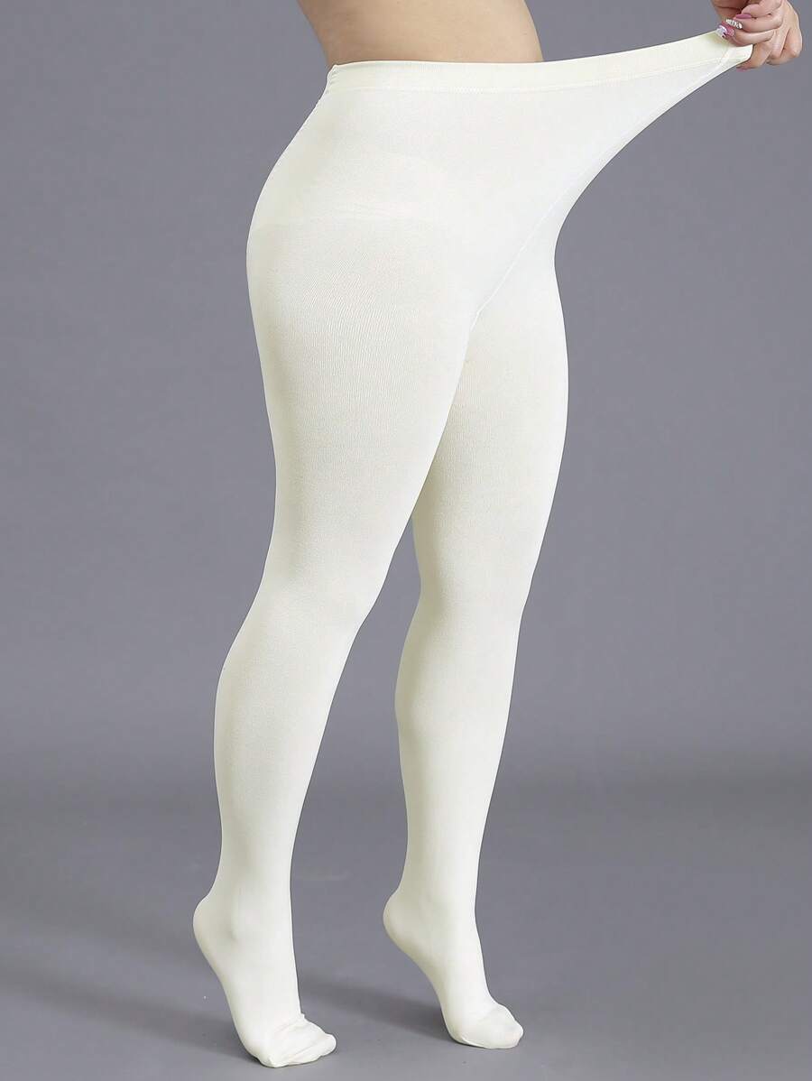 Women's Thermal Lined Tights, Thick & Warm, Slim Fit, Suitable For (-5°C~10°C) Light Warmth, Fashionable & Minimalist, Autumn/Winter, Cozy - Multicolor - View 1