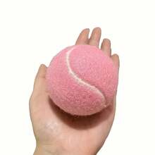 6pcs/Set High Elasticity Durable Tennis Balls, Suitable For Training, Fitness And Pet Massage, Suitable For Youth Competition - Pink - View 7