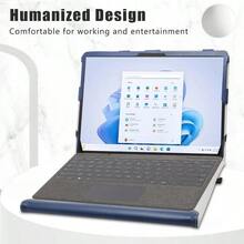 LZCompatible With Surface Pro 9 CaseSurface Pro 8 Case PU Leather Slim Folding Stand Cover For 13 Microsoft Surface Pro 9 2022 Surface Pro 2in1 8 Tablet Not Fit Other Tablet Blue1510 - Màu xanh lam - Xem 2