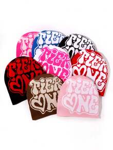 1pc Men's Spider Web Knit Beanie Hat, Casual Versatile Streetwear Y2K Style, Warm Outdoor Sports Cycling Climbing Skiing Ear Warmer Visorless Cap Men Women Clothing Winter - Spiderweb Knit Hat - View 1