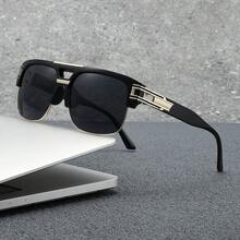 2 件套女士金属复古几何圆形时髦派对装饰时尚眼镜