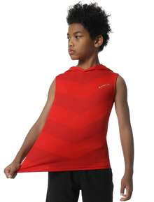 EXARUS 3-Pack Boy T-Shirt Youth Quick-Drying Sweat-Wicking Short-Sleeved Sportswear Breathable Top - Đen, xám và đỏ - Xem 3