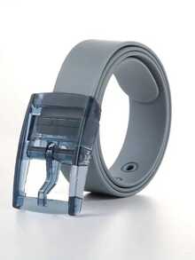 男士时尚硅胶休闲腰带，塑料扣 - 白色和糖果色可选，适合休闲和正式场合，可调节，是圣诞节、情人节、毕业典礼的完美礼物，也是秋季、万圣节和秋冬季日常穿着的舒适配饰，适合青少年、青年、男士，休闲、户外、运动、度假、毕业、生日、日常穿着。