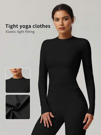 6pecil Women's Comfortable Sports T-Shirt, Suitable For Yoga, Gym Workout, Women's Summer Back To School Sportswear, Women's Sports Set, Slim & Comfortable, Suitable For All Body Types, Fashionable In Spring/Summer, Valentine's Day Gift