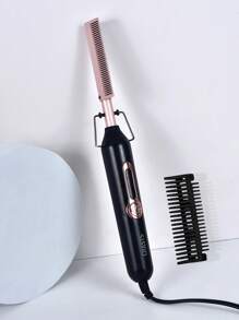 CRASTS CRASTS Electric Straightening Hair Brush, Hair Styling Tool, Copper Comb, Dual Use Wet & Dry, Home Use Hair Straightener
