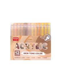 12/24/48/60/72/120/168/200 色专业艺术家笔套装 - 双刷艺术马克笔、柔性画笔和细尖素描 168 色软尖免按压绘画涂鸦覆盖笔直液体丙烯酸马克笔适用于石头、玻璃、陶瓷、复活节彩蛋、金属、木材、防水送给家人和朋友的绝佳礼物！